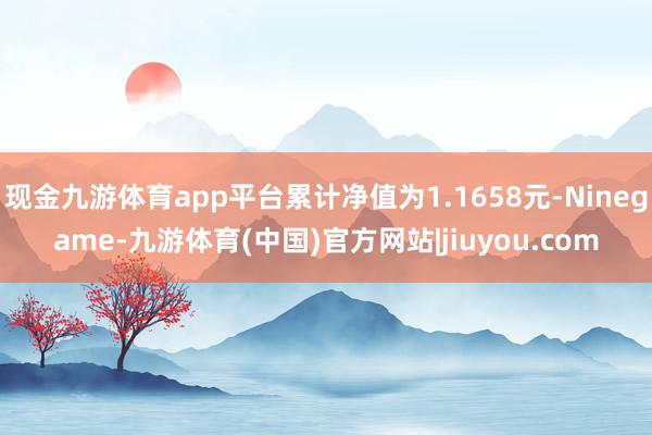 现金九游体育app平台累计净值为1.1658元-Ninegame-九游体育(中国)官方网站|jiuyou.com